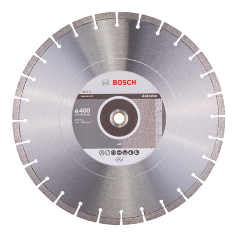 Bosch Diamanttrennscheibe Standard for Abrasive 400 x 20,00/25,40 x 3,2 x 10 mm