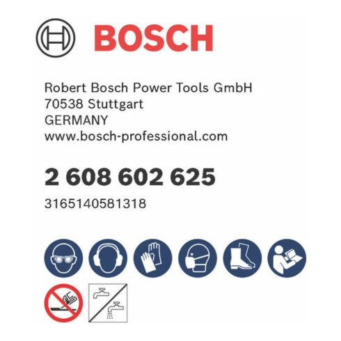 Bosch Diamanttrennscheibe Standard for Asphalt 350 x 20,00/25,40 x 3,2 x 8 mm