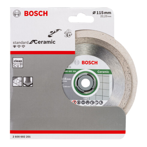 Bosch Diamanttrennscheibe Standard for Ceramic 115 x 22,23 x 1,6 x 7 mm
