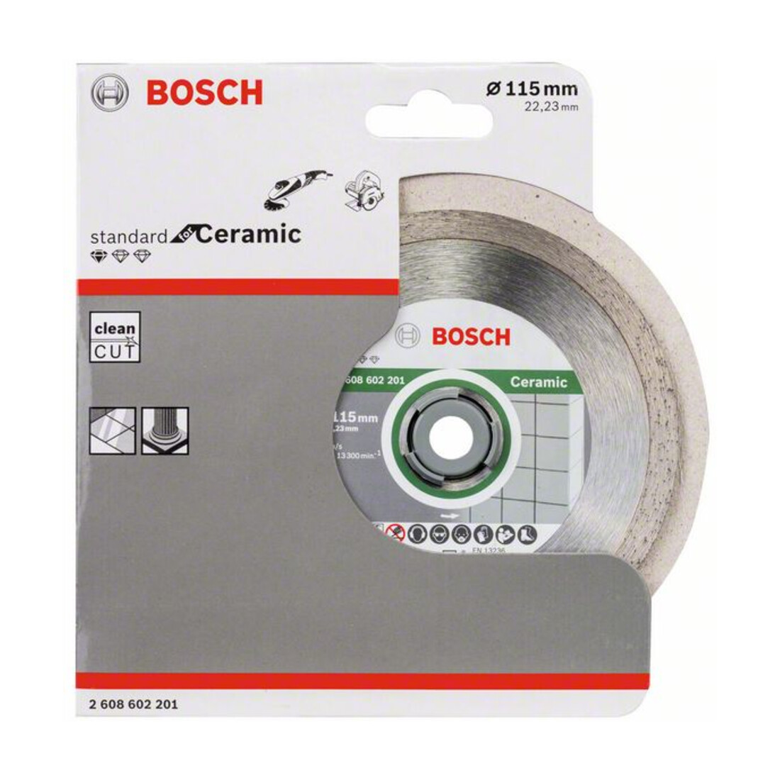 Bosch Diamanttrennscheibe Standard for Ceramic 115 x 22,23 x 1,6 x 7 mm