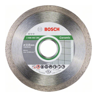 Bosch Diamanttrennscheibe Standard for Ceramic 115 x 22,23 x 1,6 x 7 mm