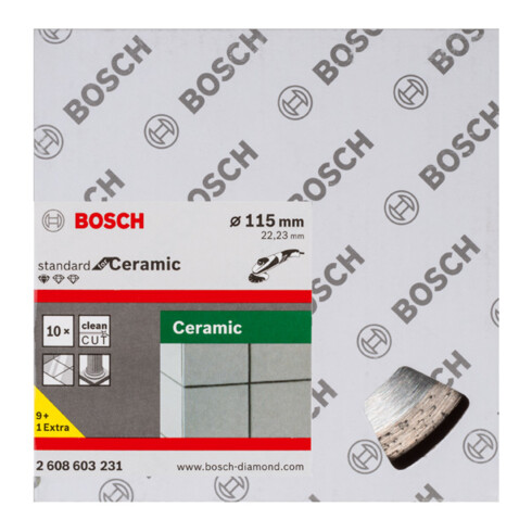 Bosch Diamanttrennscheibe Standard for Ceramic 115 x 22,23 x 1,6 x 7 mm