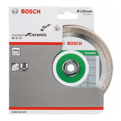 Bosch Diamanttrennscheibe Standard for Ceramic, 125 x 22,23 x 1,6 x 7 mm