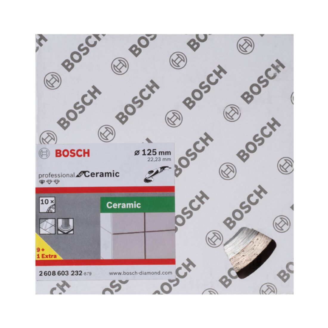 Bosch Diamanttrennscheibe Standard for Ceramic, 125 x 22,23 x 1,6 x 7 mm