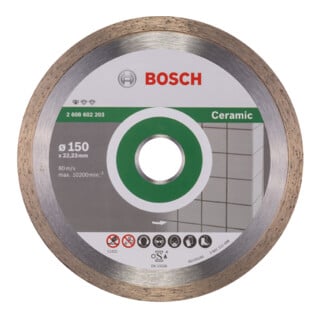 Bosch Diamanttrennscheibe Standard for Ceramic 150 x 22,23 x 1,6 x 7 mm
