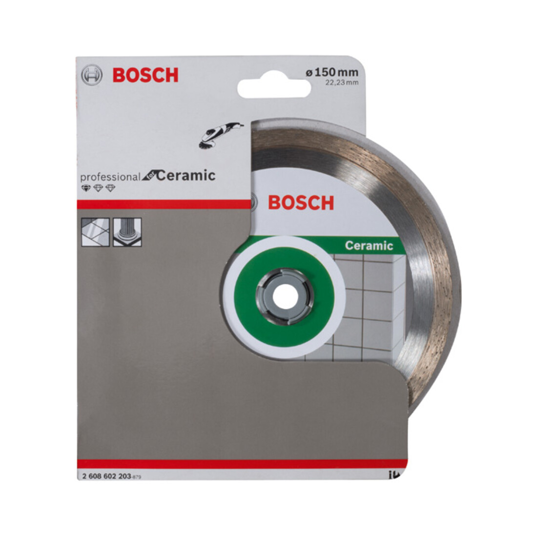 Bosch Diamanttrennscheibe Standard for Ceramic 150 x 22,23 x 1,6 x 7 mm