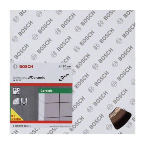 Bosch Diamanttrennscheibe Standard for Ceramic 180 x 22,23 x 1,6 x 7 mm