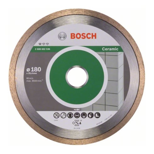 Bosch Diamanttrennscheibe Standard for Ceramic 180 x 25,40 x 1,6 x 7 mm