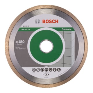 Bosch Diamanttrennscheibe Standard for Ceramic 180 x 25,40 x 1,6 x 7 mm