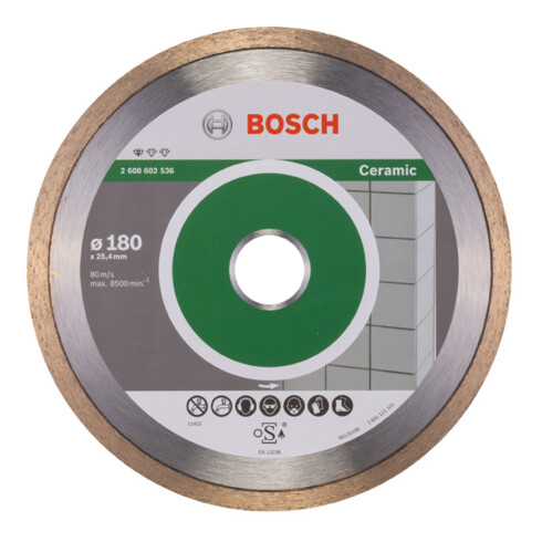 Bosch Diamanttrennscheibe Standard for Ceramic 180 x 25,40 x 1,6 x 7 mm