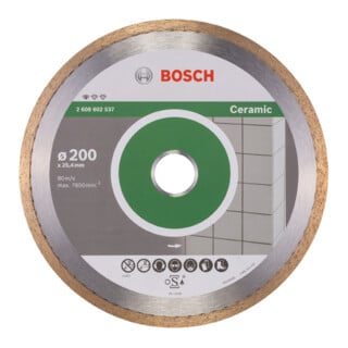 Bosch Diamanttrennscheibe Standard For Ceramic 200 X 25, 40 X 1, 6 X 7 Mm