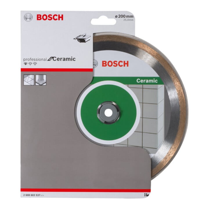Bosch Diamanttrennscheibe Standard for Ceramic 200 x 25,40 x 1,6 x 7 mm