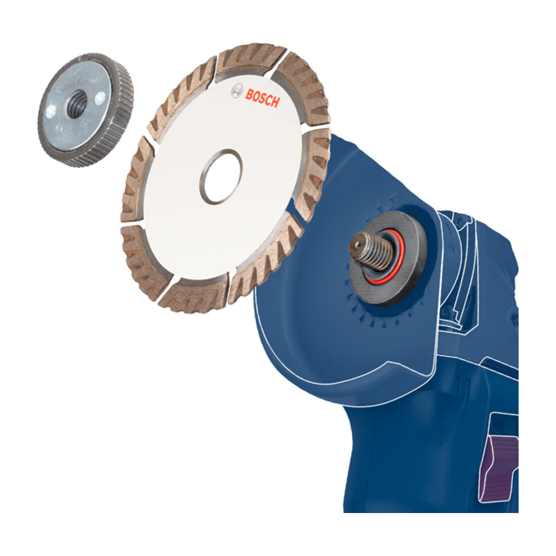 Bosch Diamanttrennscheibe Standard for Ceramic 200 x 25,40 x 1,6 x 7 mm