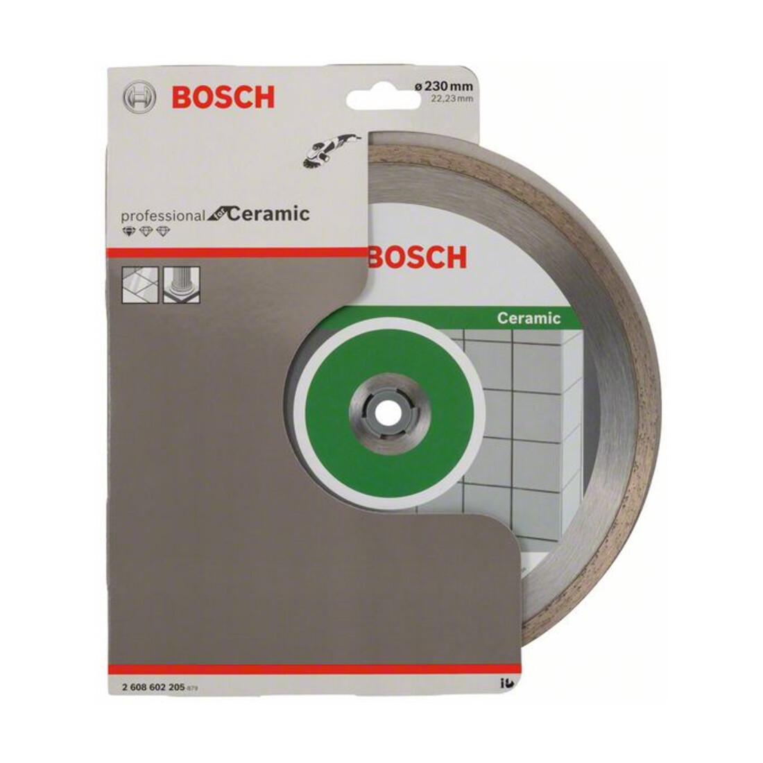 Bosch Diamanttrennscheibe Standard for Ceramic 230 x 22,23 x 1,6 x 7 mm