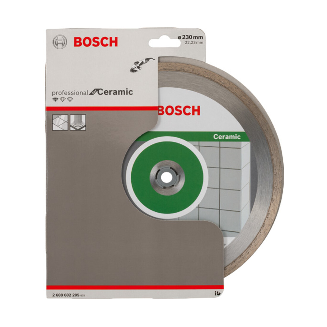 Bosch Diamanttrennscheibe Standard for Ceramic 230 x 22,23 x 1,6 x 7 mm
