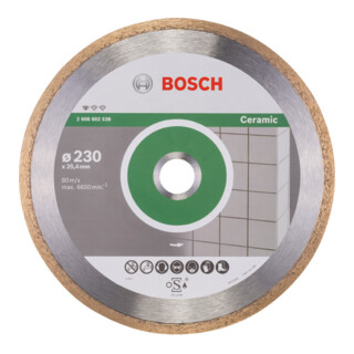 Bosch Diamanttrennscheibe Standard for Ceramic 230 x 25,40 x 1,6 x 7 mm