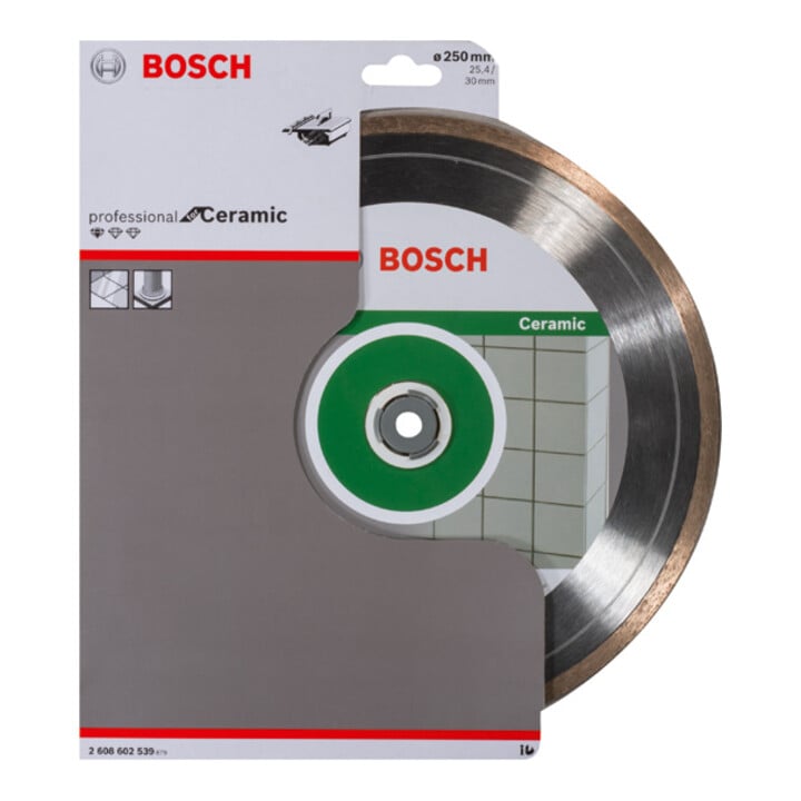 Bosch Diamanttrennscheibe Standard for Ceramic 250 x 30 + 25,40 x 1,6 x 7 mm
