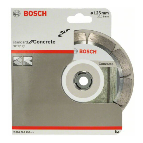 Bosch Diamanttrennscheibe Standard for Concrete, 125 x 22,23 x 1,6 x 10 mm