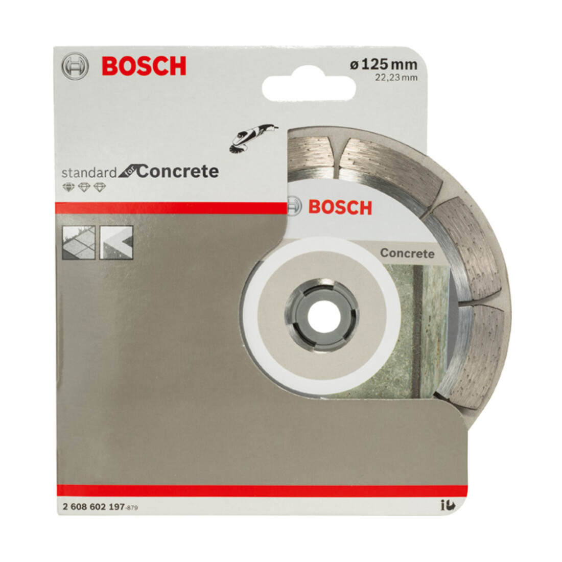Bosch Diamanttrennscheibe Standard for Concrete, 125 x 22,23 x 1,6 x 10 mm