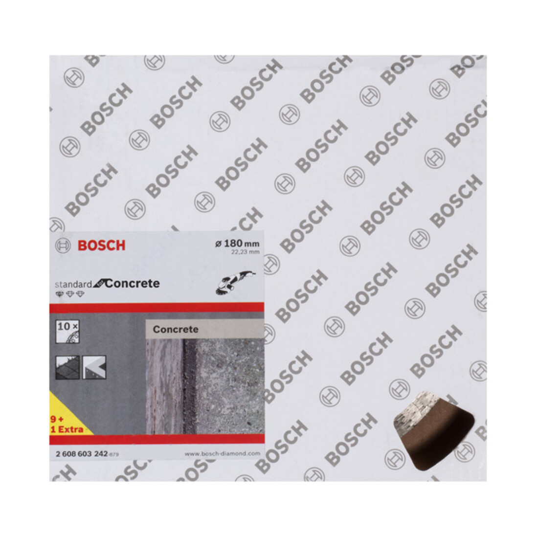 Bosch Diamanttrennscheibe Standard for Concrete 180 x 22,23 x 2 x 10 mm