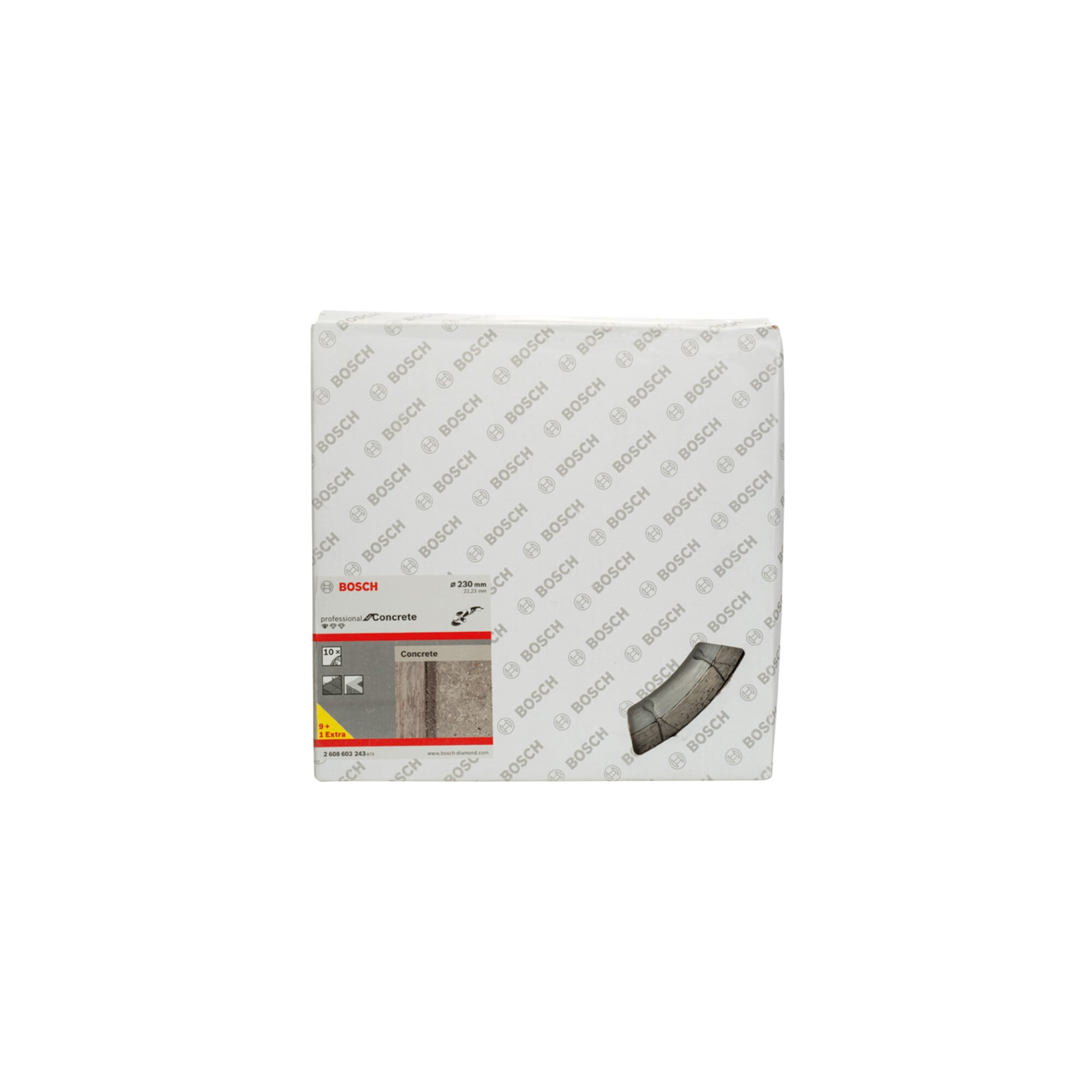 BOSCH Diamanttrennscheibe Standard for Concrete, 230 x 22,23 x 2,3 x 10 mm, für Beton und Mauerwerk, 3165140419489