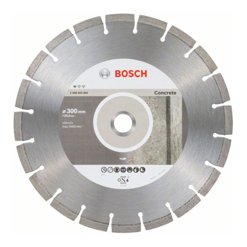 300 x 20,00+25,40 x 2,8 x 10 mm BOS2608602543 Bosch Standard for Concrete 
