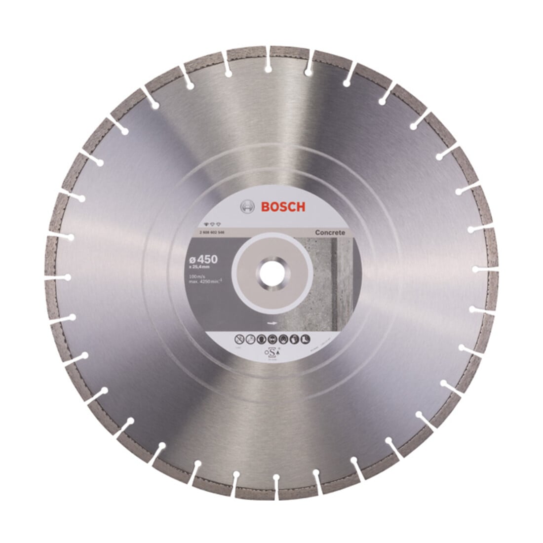 Bosch Diamanttrennscheibe Standard for Concrete 450 x 25,40 x 3,6 x 10 mm