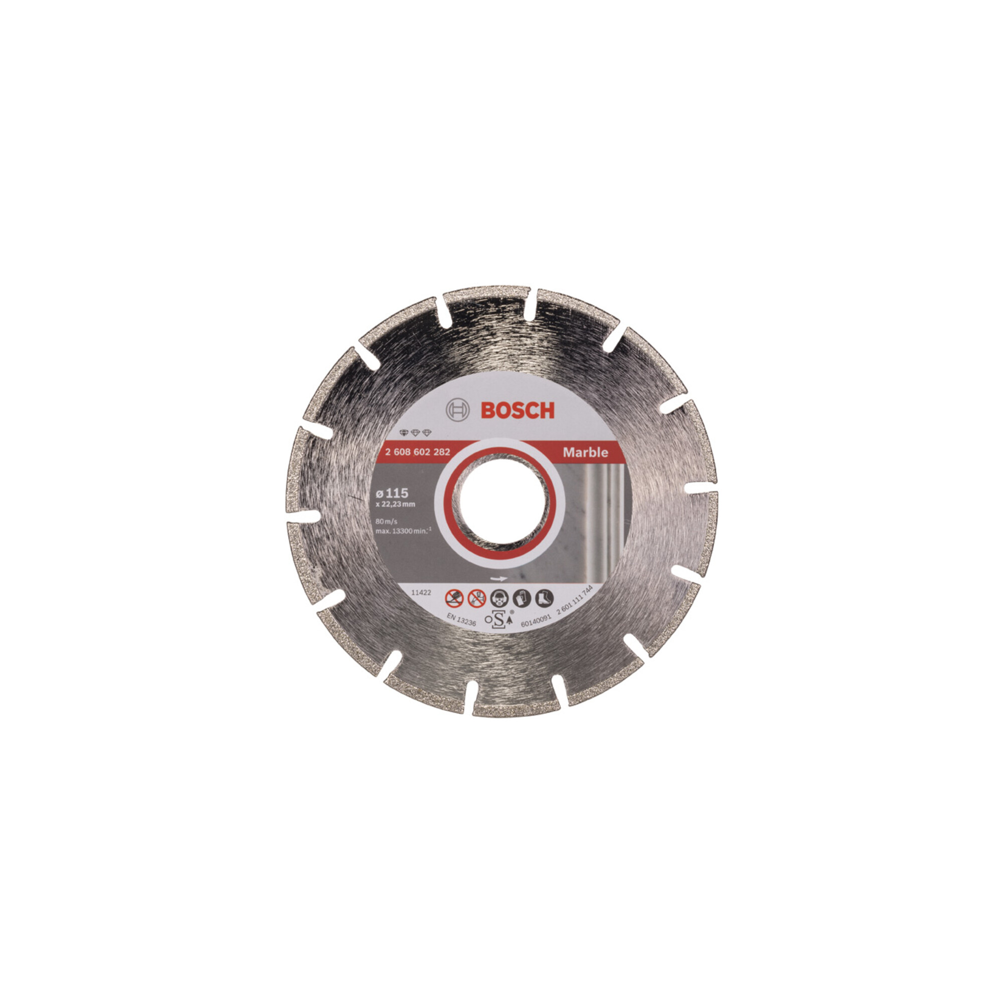 BOSCH Diamanttrennscheibe Standard for Marble 115 x 22,23 x 2,2 x 3 mm