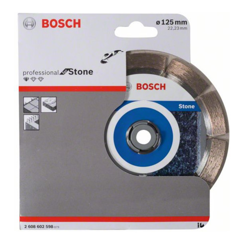 Bosch Diamanttrennscheibe Standard for Stone 125 x 22,23 x 1,6 x 10 mm