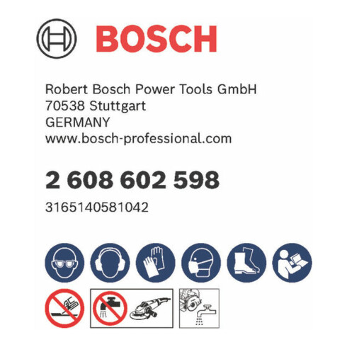 Bosch Diamanttrennscheibe Standard für Granit und armierten Beton