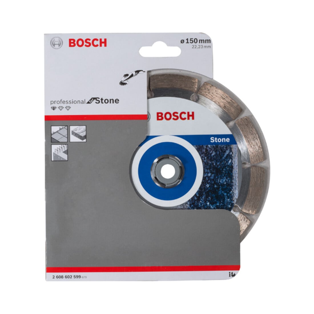 Bosch Diamanttrennscheibe Standard for Stone 150 x 22,23 x 2 x 10 mm