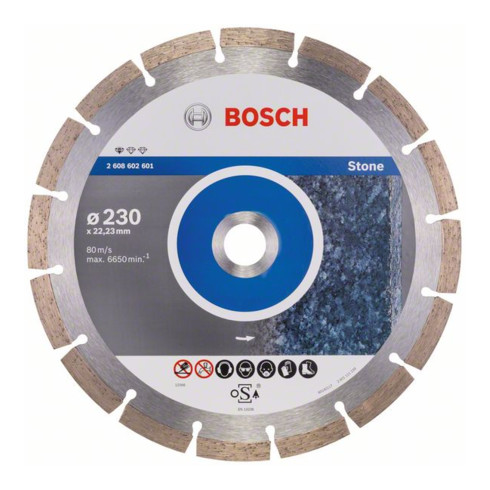 Bosch Diamanttrennscheibe Standard for Stone 230 x 22,23 x 2,3 x 10 mm