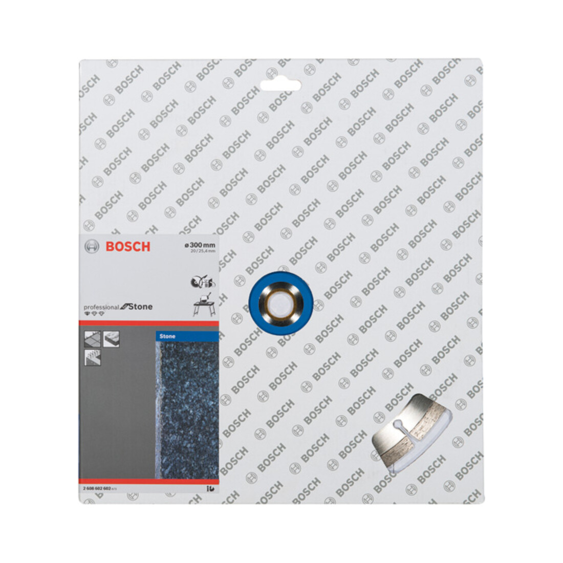 Bosch Diamanttrennscheibe Standard for Stone 300 x 20,00/25,40 x 3,1 x 10 mm
