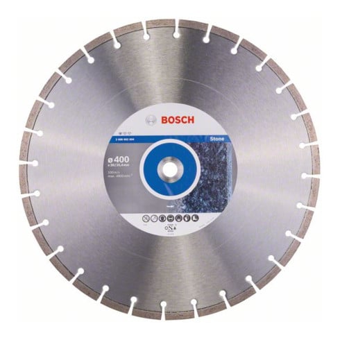 Bosch Diamanttrennscheibe Standard for Stone 400 x 20,00/25,40 x 3,2 x 10 mm