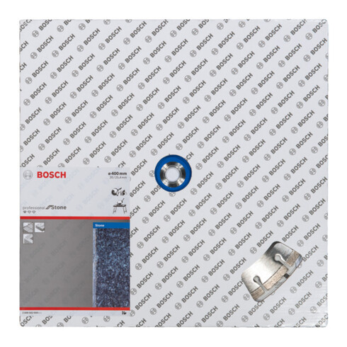 Bosch Diamanttrennscheibe Standard for Stone 400 x 20,00/25,40 x 3,2 x 10 mm