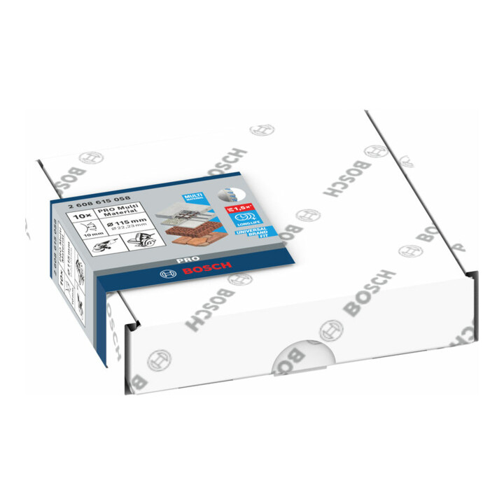 Bosch Diamanttrennscheibe Standard for Universal, 115 x 22,23 x 2 x 10 mm