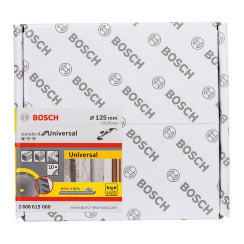 Bosch Diamanttrennscheibe Standard for Universal 125 x 22,23 x 2 x 10 mm