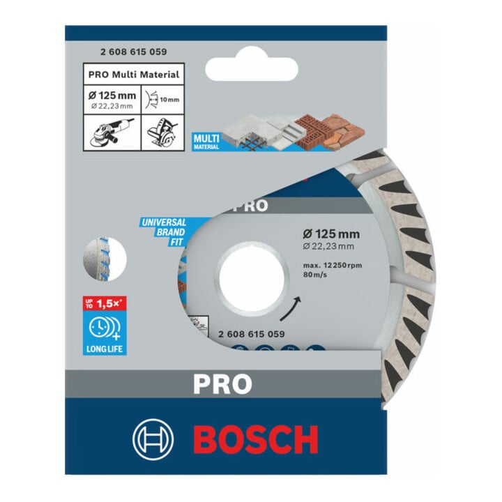 Bosch Diamanttrennscheibe Standard for Universal 125 x 22,23 x 2 x 10 mm