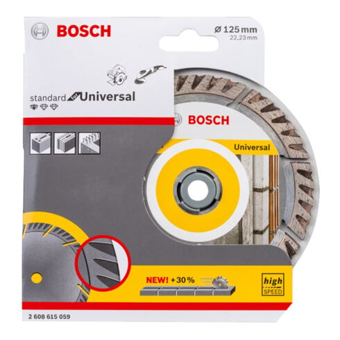 Bosch Diamanttrennscheibe Standard for Universal 125 x 22,23 x 2 x 10 mm