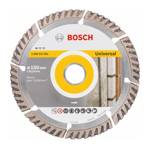 Bosch Diamanttrennscheibe Standard for Universal, 150 x 22,23 x 2,4 x 10 mm
