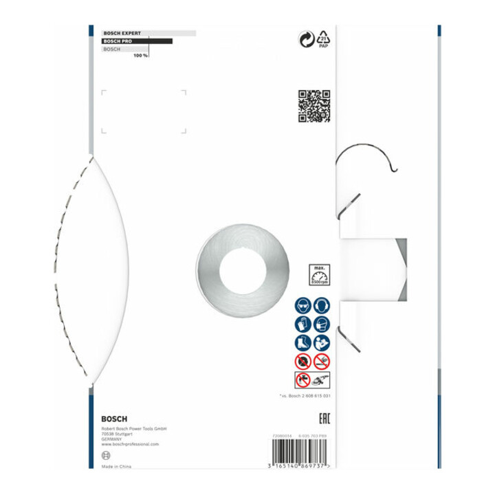 Bosch Diamanttrennscheibe Standard for Universal, 180 x 22,23 x 2,4 x 10 mm