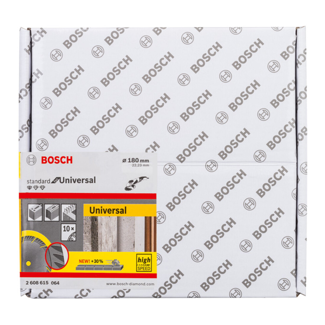 Bosch Diamanttrennscheibe Standard for Universal, 180 x 22,23 x 2,4 x 10 mm