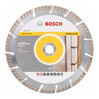 Bosch Diamanttrennscheibe Standard for Universal, 230 x 22,23 x 2,6 x 10 mm