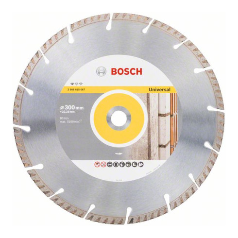 Bosch Diamanttrennscheibe Standard for Universal 300 x 22,23 x 3,3 x 10 mm