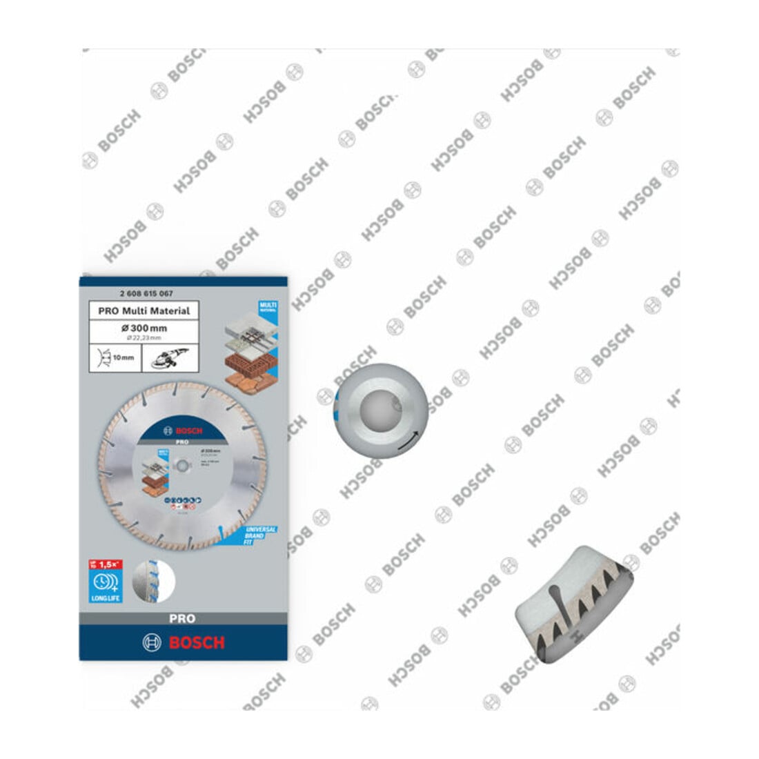Bosch Diamanttrennscheibe Standard for Universal 300 x 22,23 x 3,3 x 10 mm