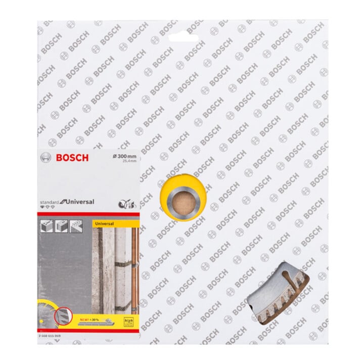 Bosch Diamanttrennscheibe Standard for Universal 300 x 25,4 x 3,3 x 10 mm