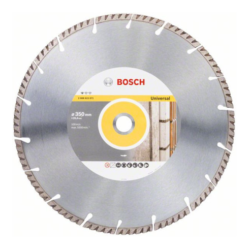 Bosch Diamanttrennscheibe Standard for Universal 350 x 25,4 x 3,3 x 10 mm