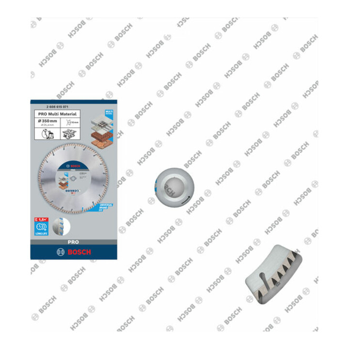 Bosch Diamanttrennscheibe Standard for Universal 350 x 25,4 x 3,3 x 10 mm