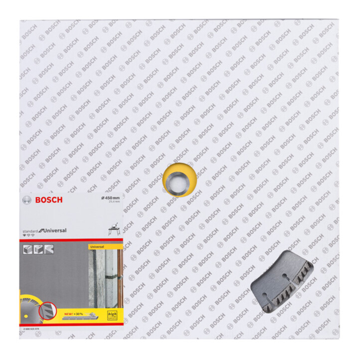 Bosch Diamanttrennscheibe Standard for Universal 450 x 25,4 x 3,6 x 10 mm