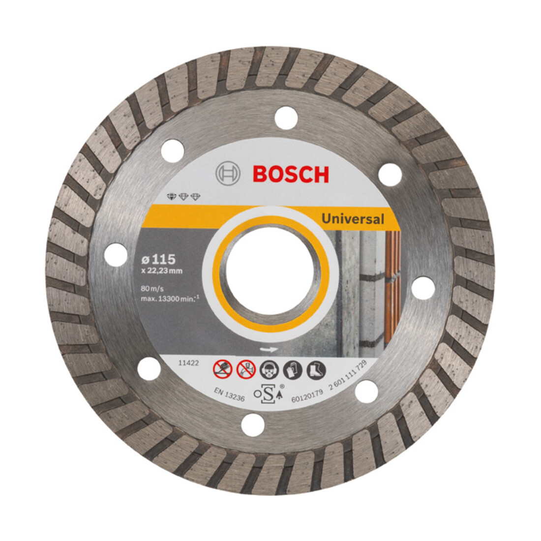 Bosch Diamanttrennscheibe Standard for Universal Turbo 115x22,23x2x10 mm